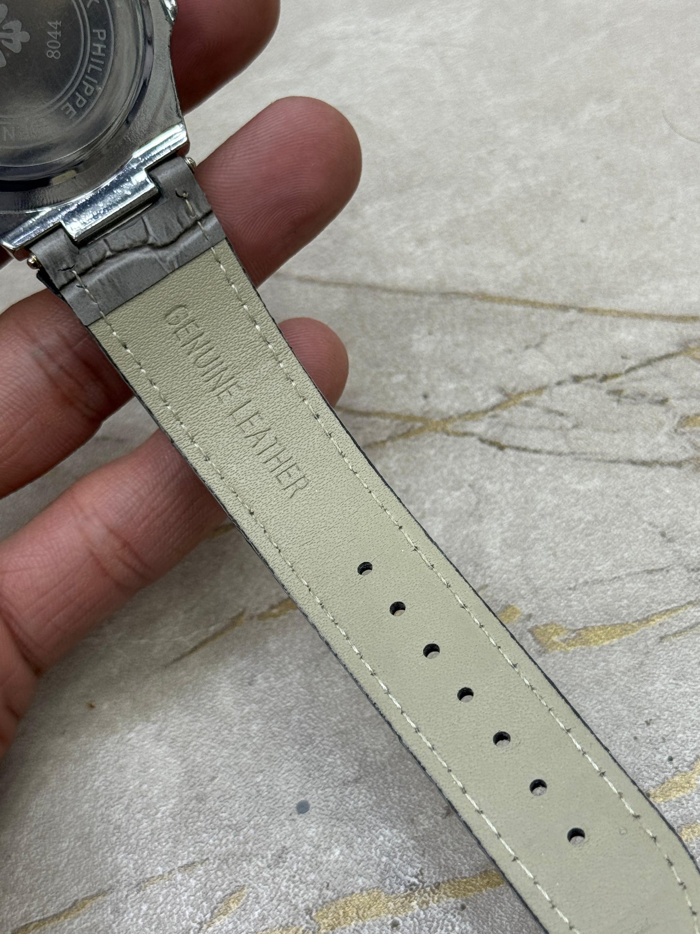 Patek Philippe Nautilus 8044 – Grey Gold Tone | 3ATM Water Resistant